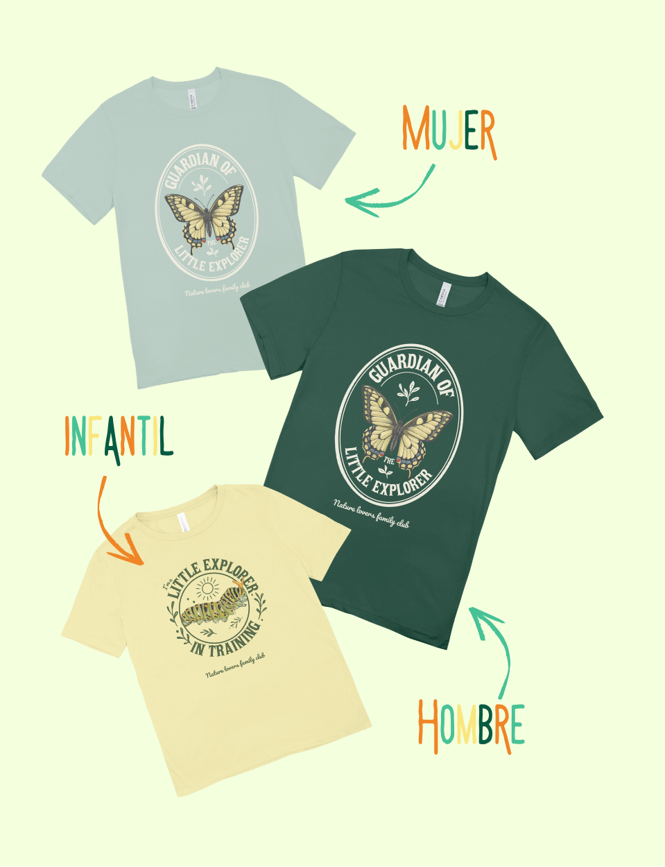 PACK 3 CAMISETAS "Explorer family"