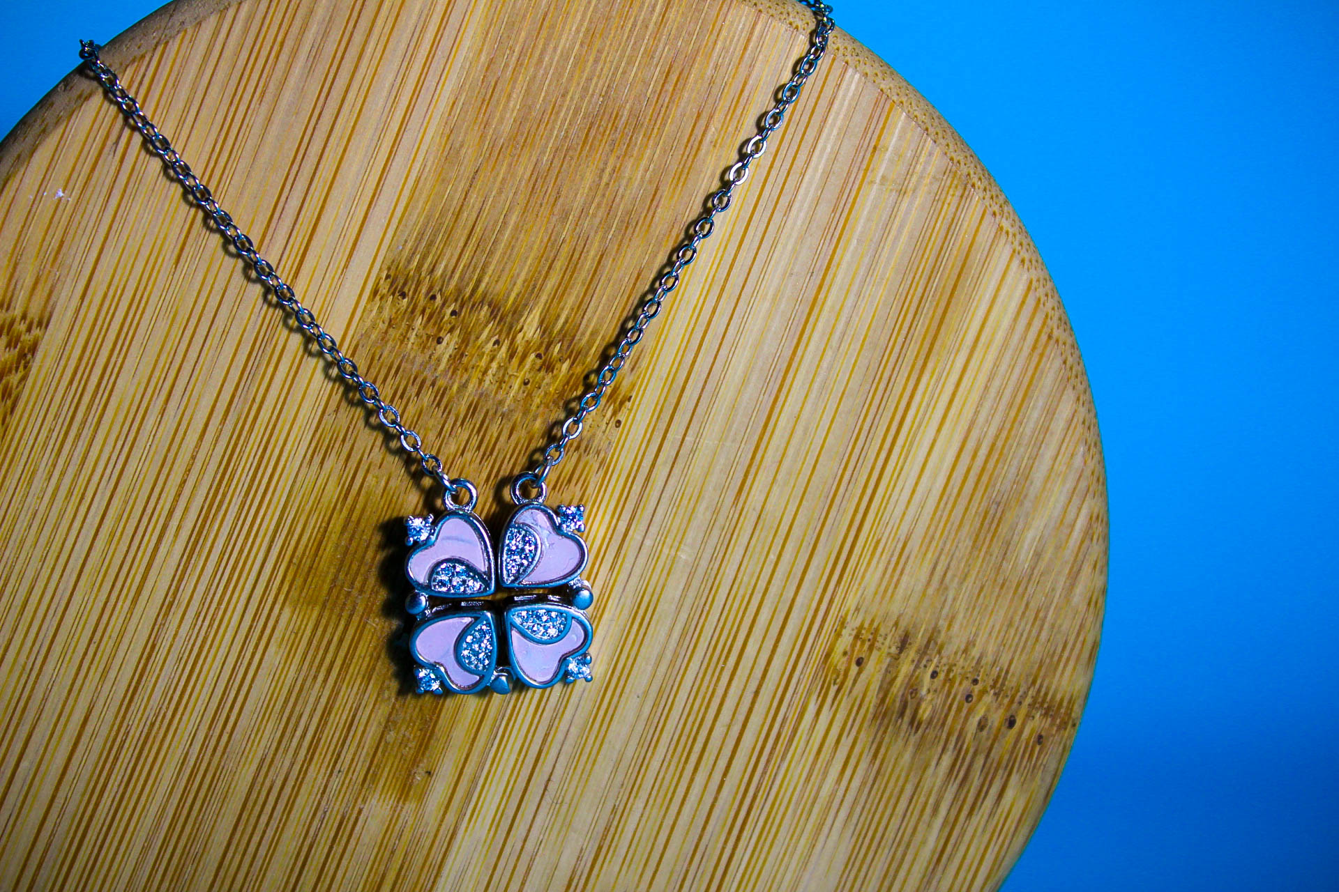 Butterfly Pendant Necklace(pink)