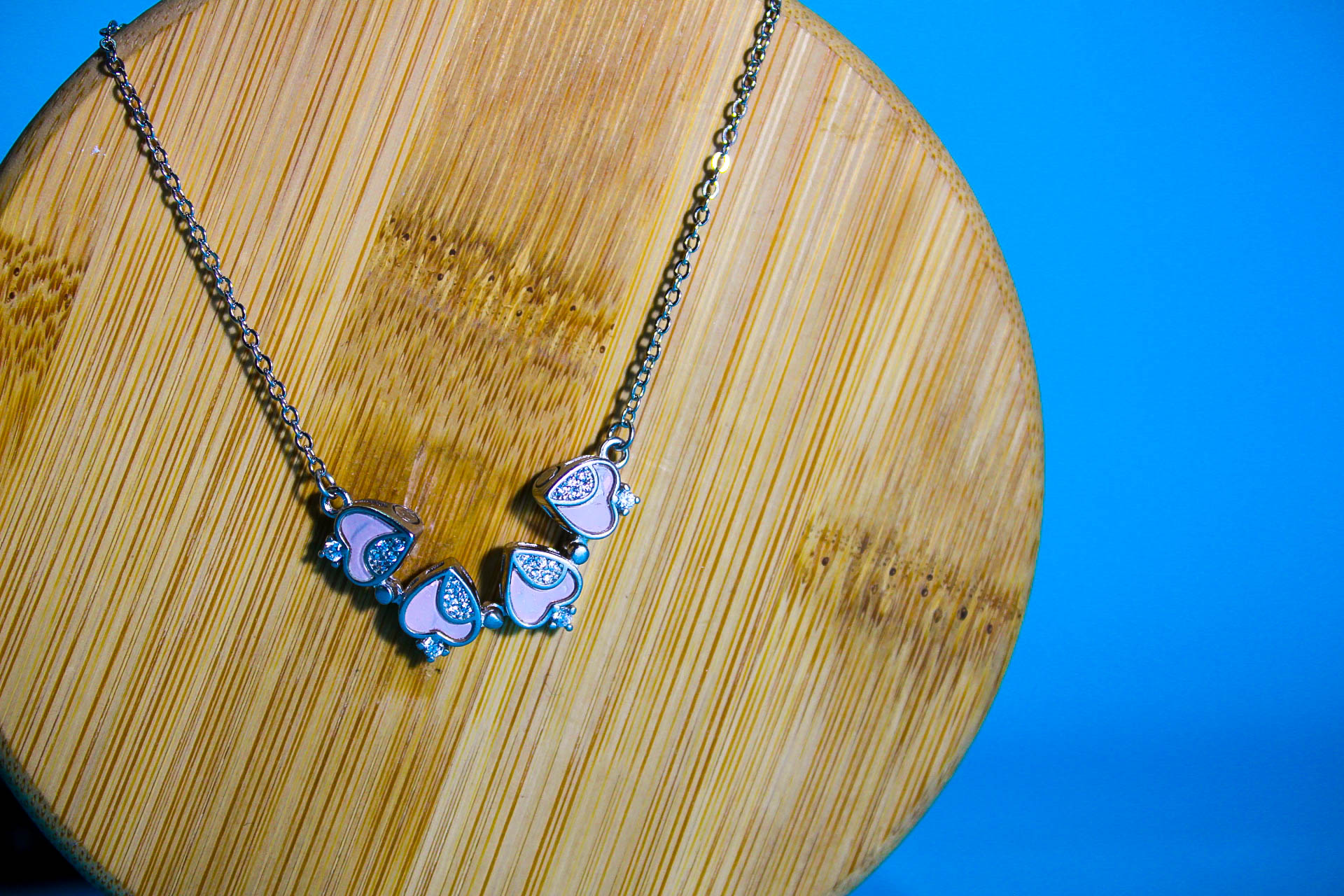 Butterfly Pendant Necklace(pink)