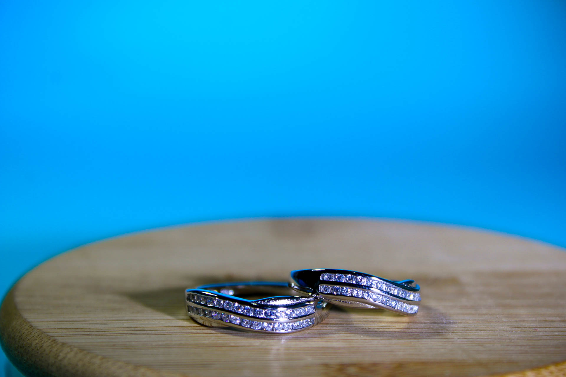 Silver Diamond Wedding Bands