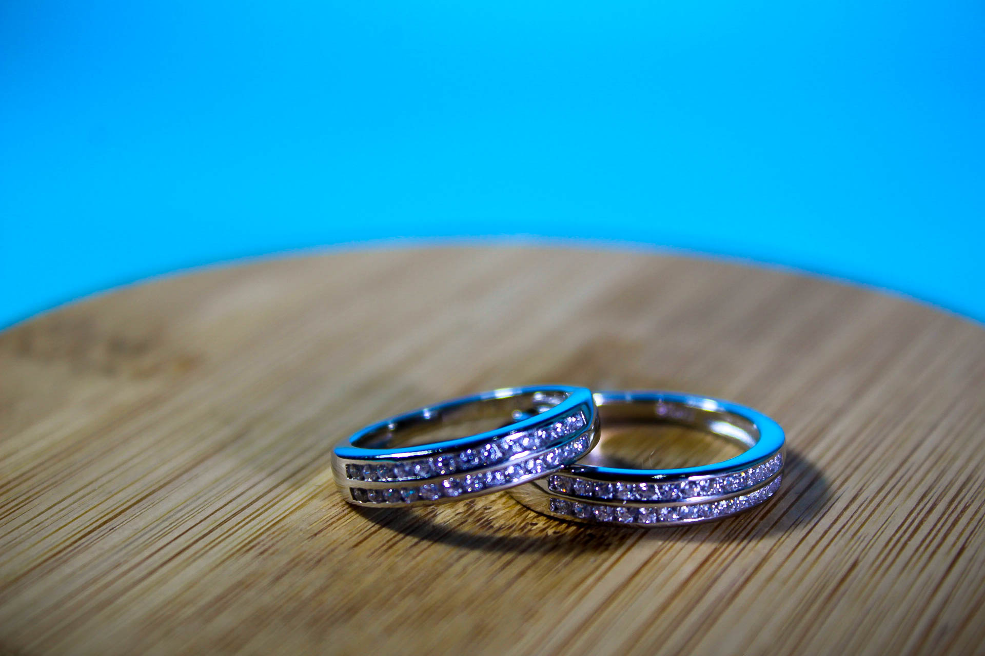 Elegant Silver Couple's Rings