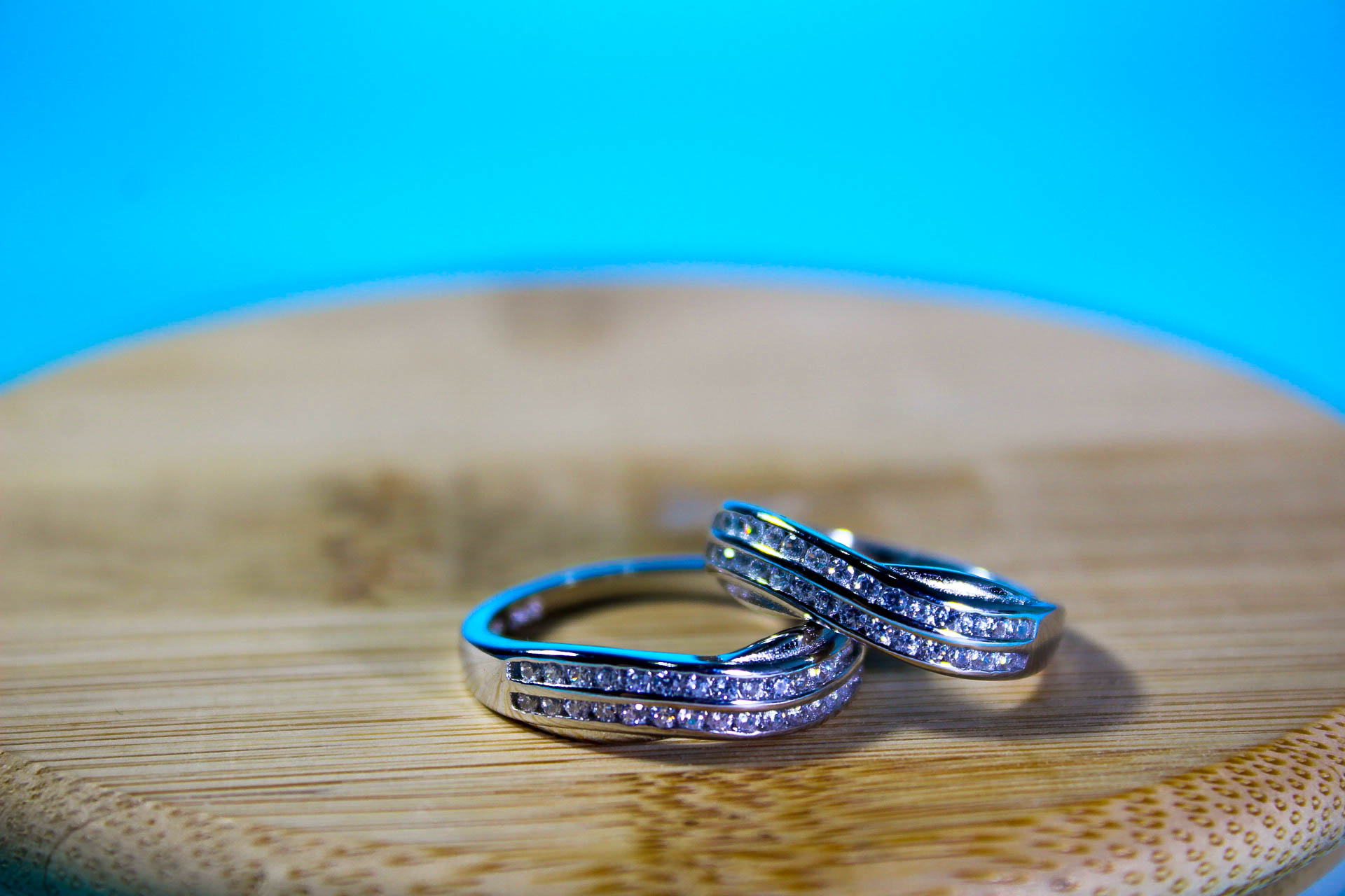 Elegant Silver Couple's Rings