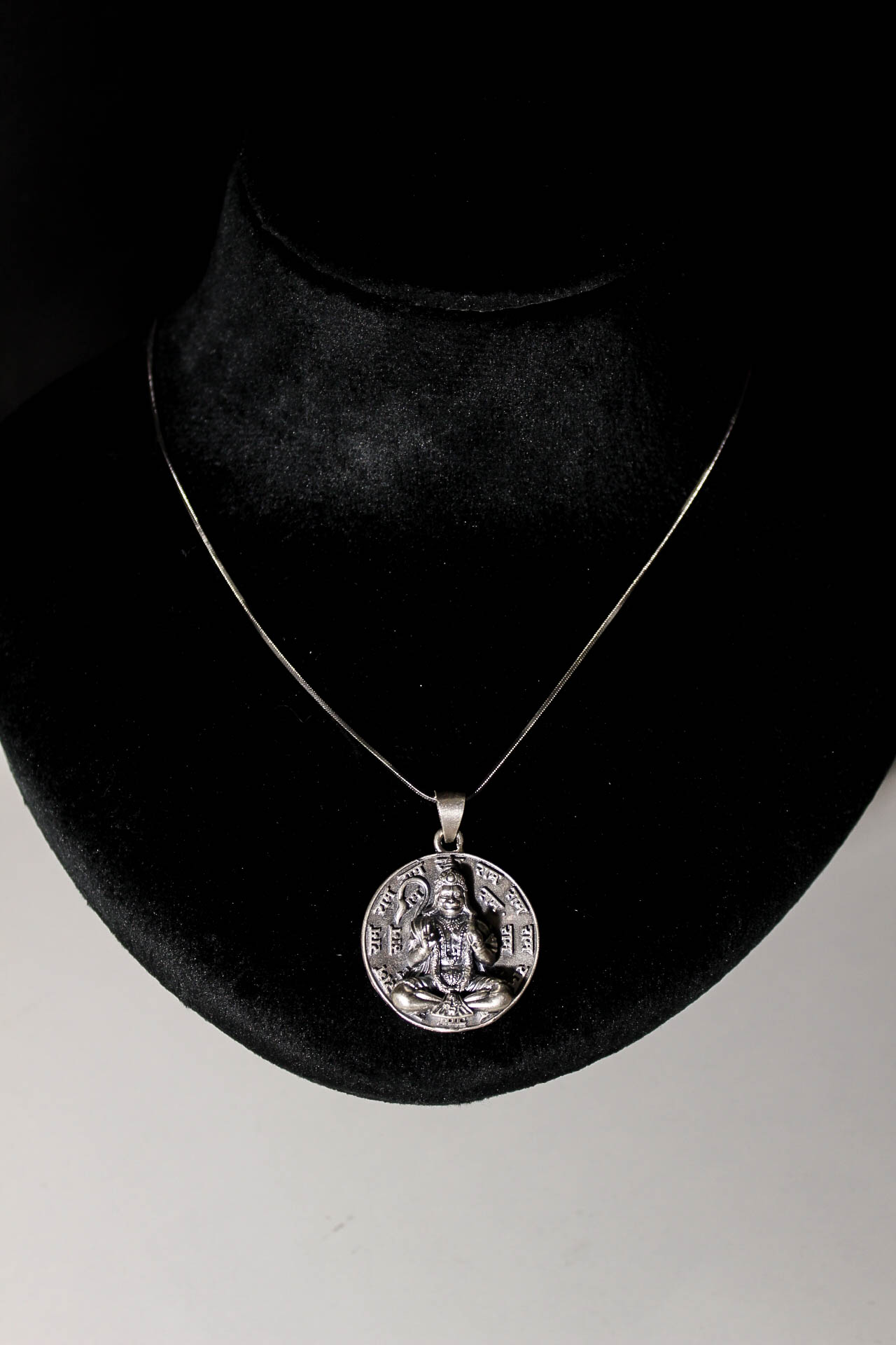 Hanuman Mantra 92.5 silver Pendant 