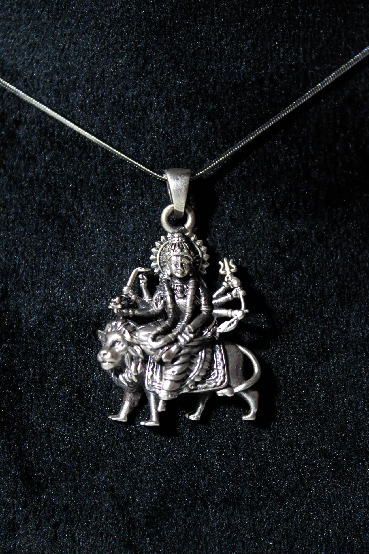 Shera Wali Mata Empress 92.5 Silver Necklace
