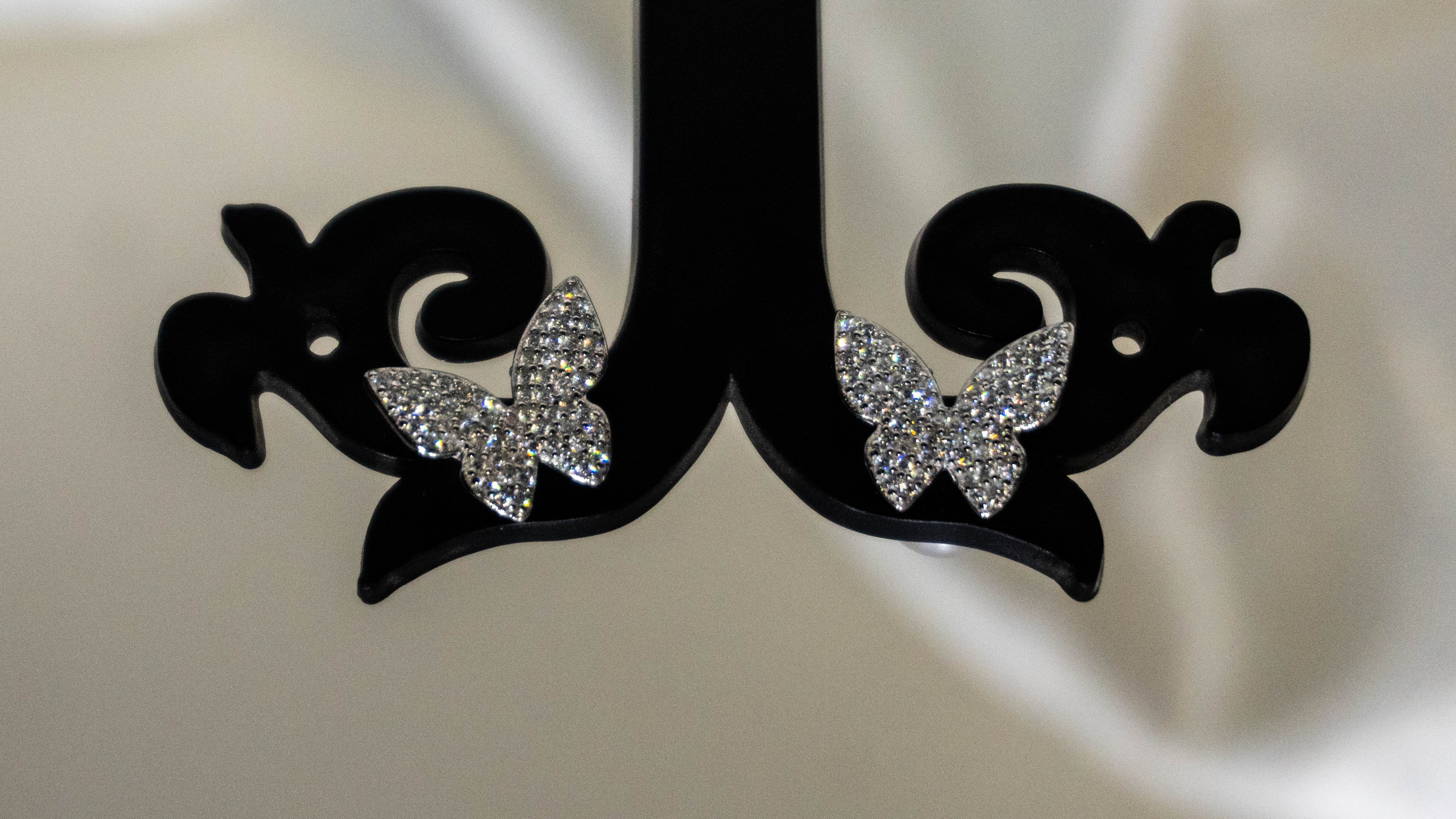 2 in 1 Diamond and pearl Stud Earrings 