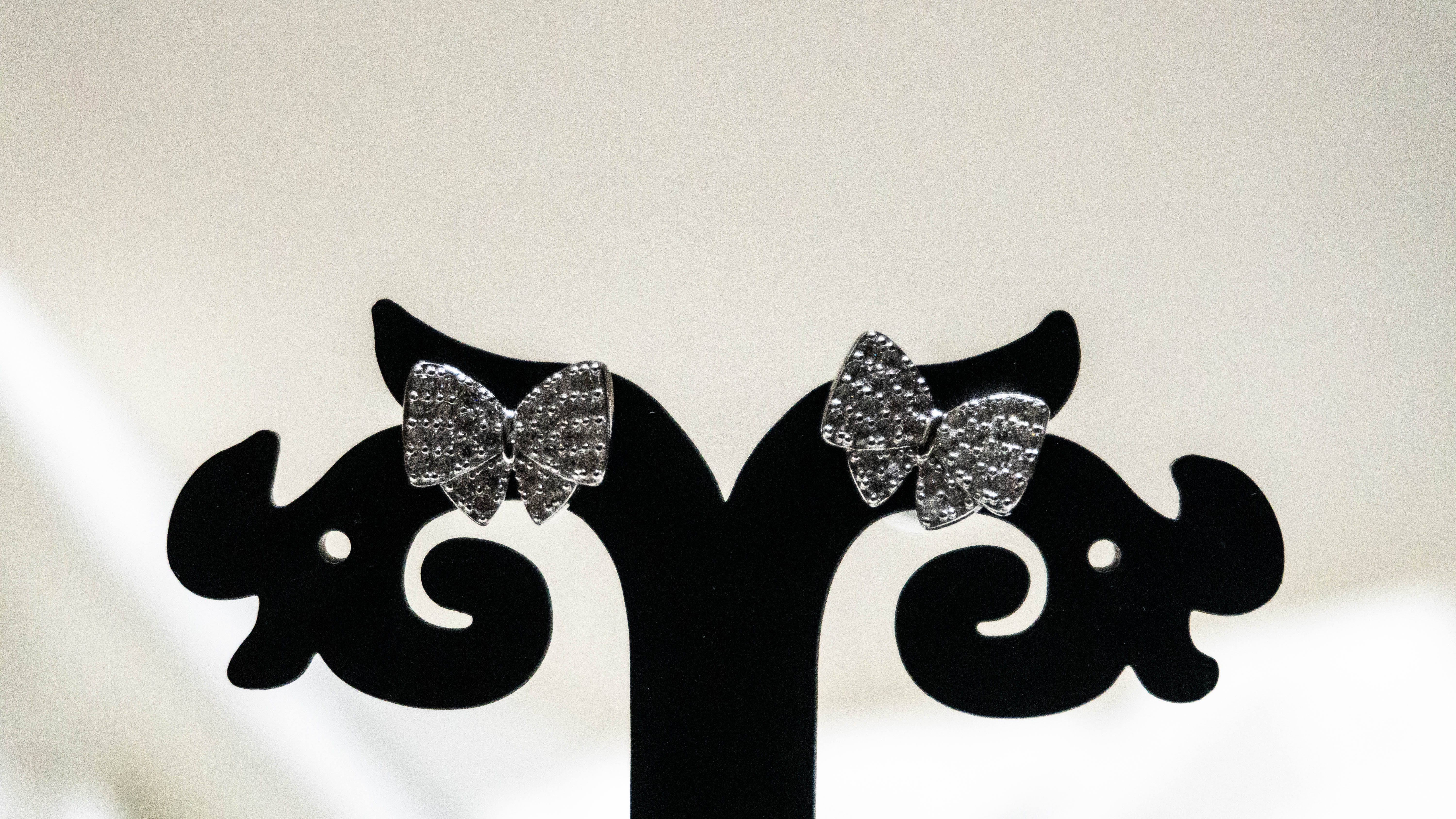 2 in 1 Diamond and pearl Stud Earrings 