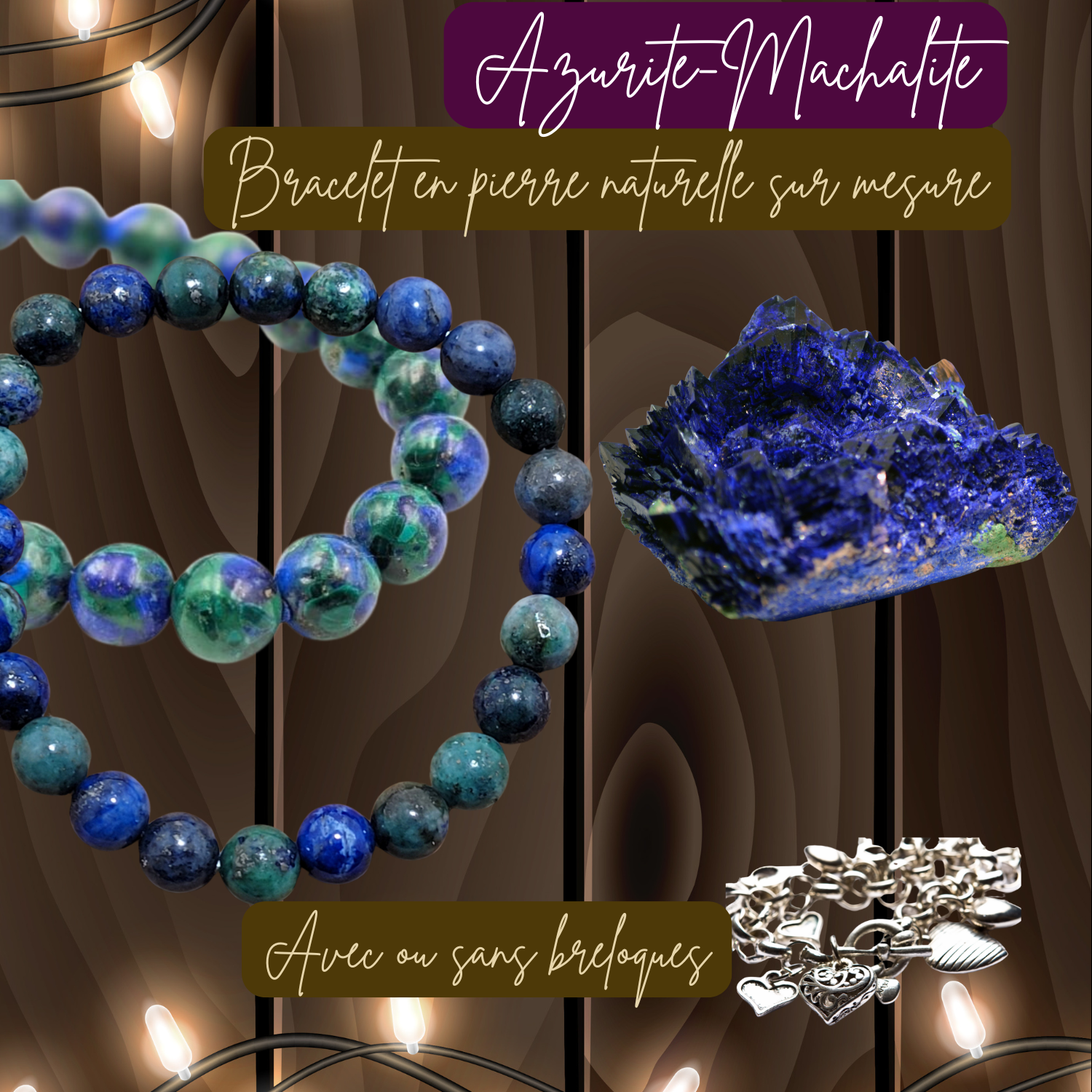 BRACELET AZURITE MACHALITE