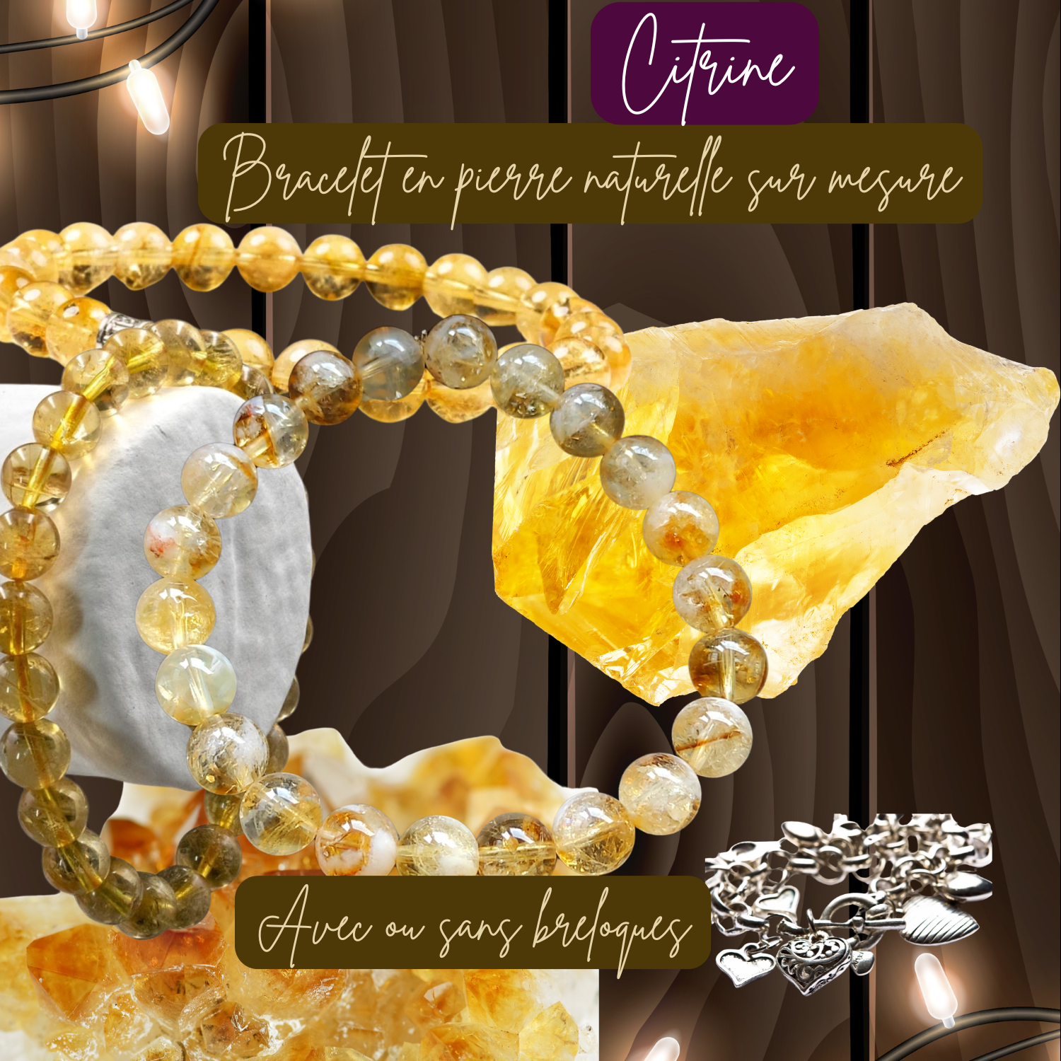 BRACELET CITRINE