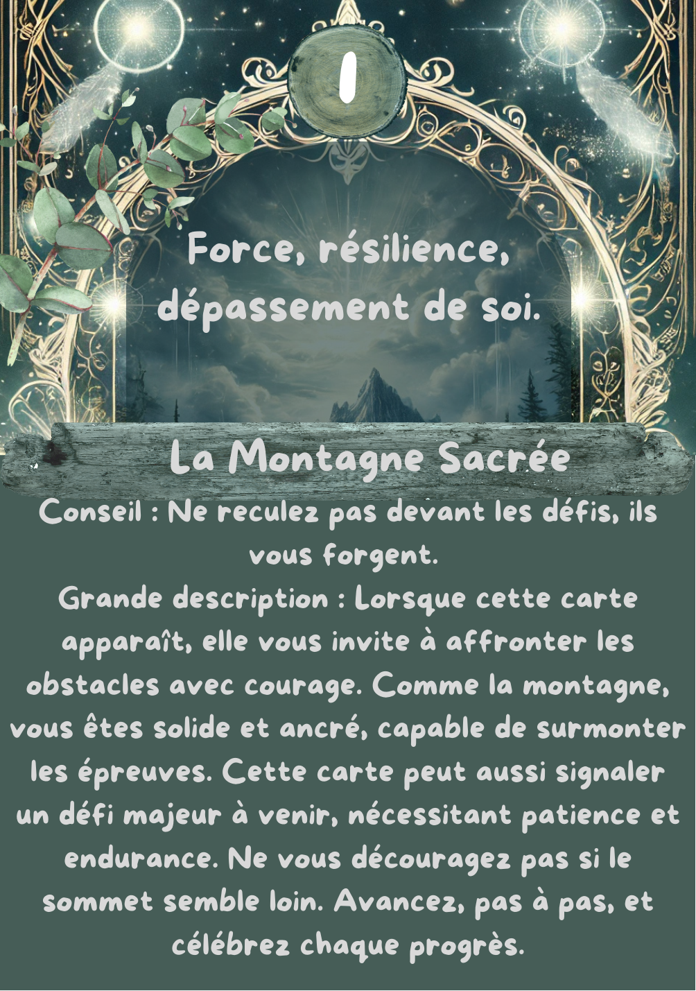 L'oracle de la nature sacrée