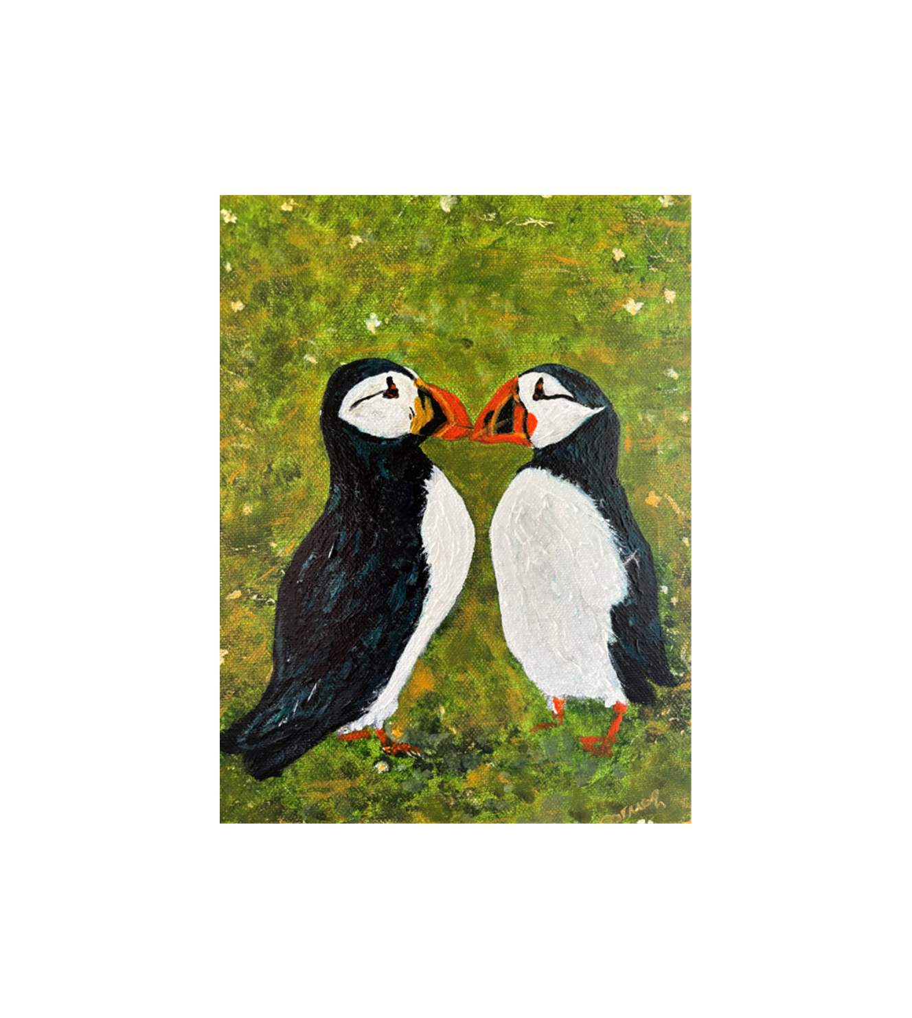 Puffin Lovin' Canvas Print       12" x  8"