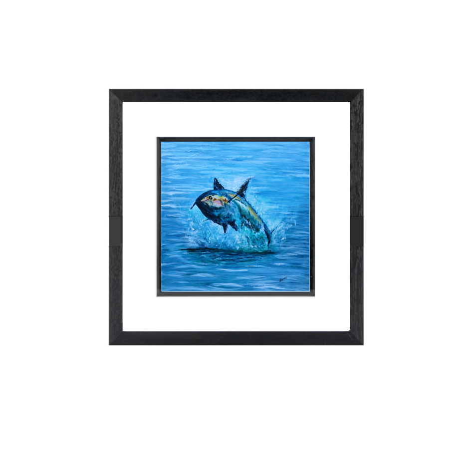 Bluefin Tuna  Framed Print     12" x 12"
