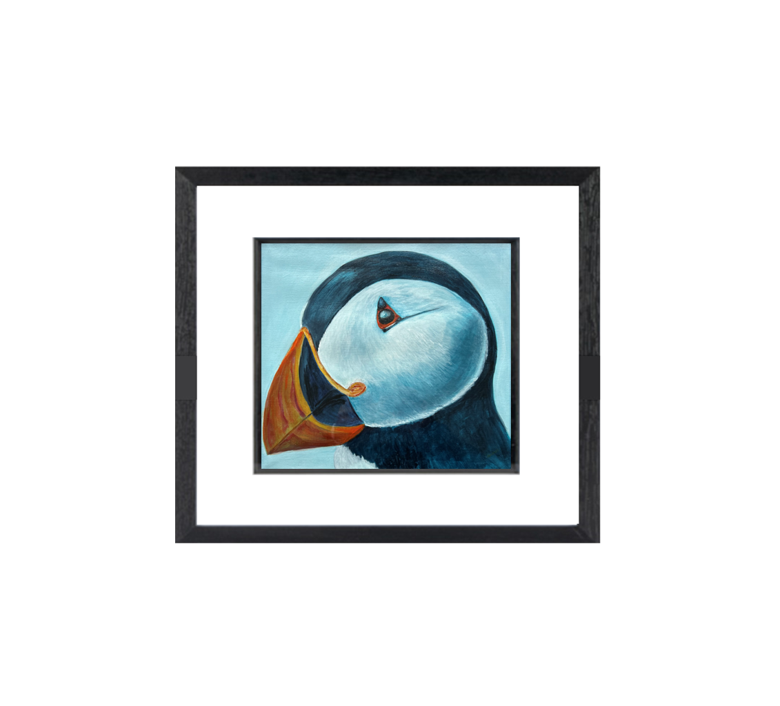 New Puffin Portrait 12" x 12"