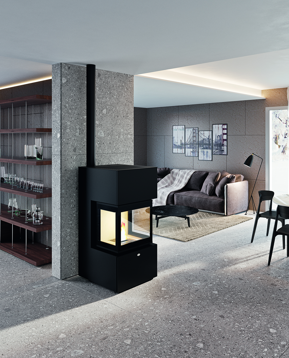 Granulinė krosnelė Eva Calor Trevisi 10 kW