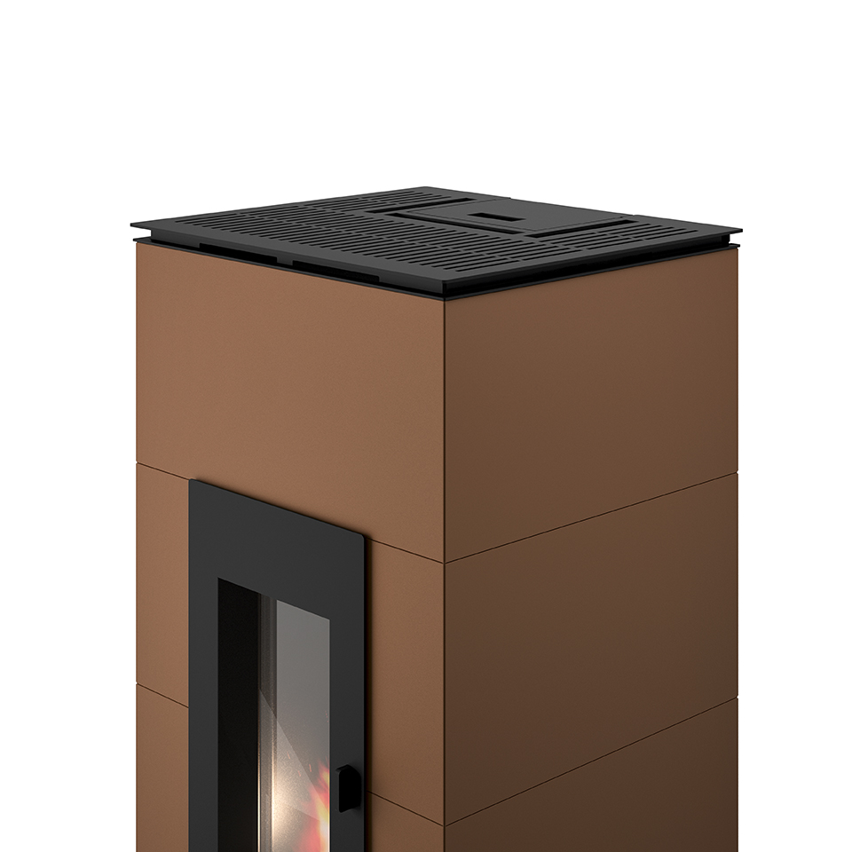 Granulinė krosnelė su šilumos akumuliacija Eva Calor Maura 11kW