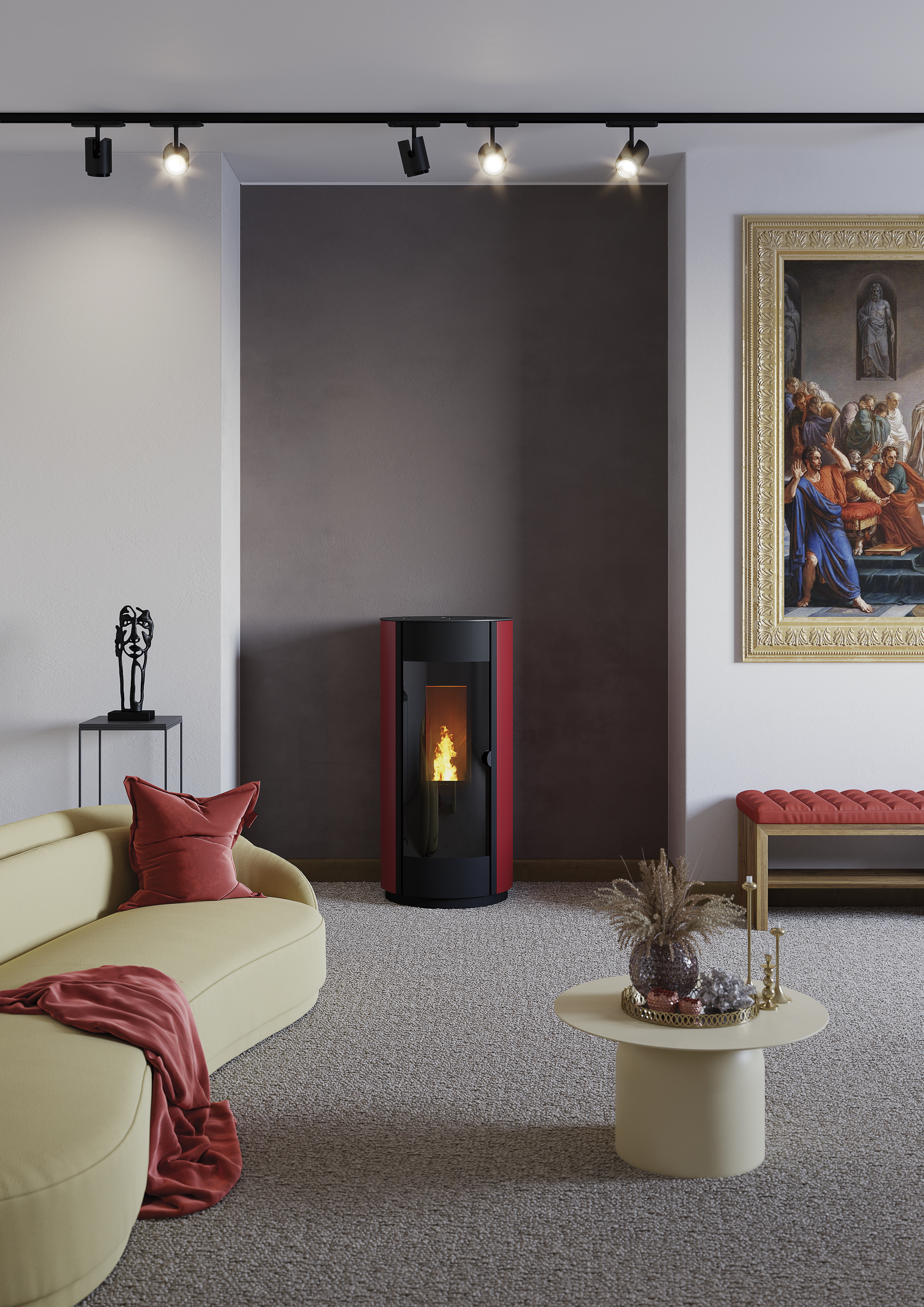 Granulinė krosnelė Eva Calor Tonda 11kW