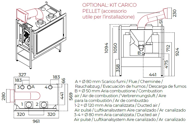 Granulinė kapsulė Eva Calor Kris 12,4 kW