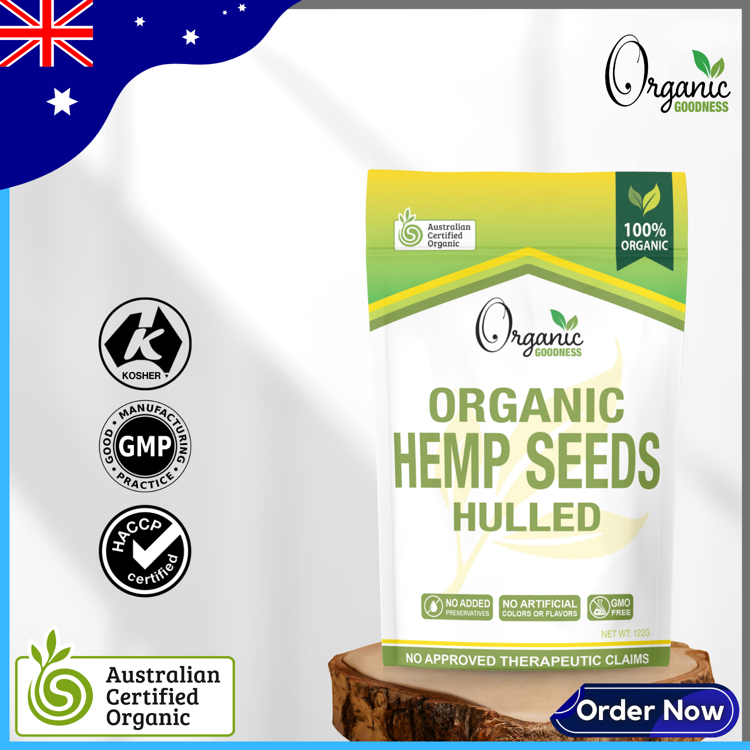Organic Hulled Hemp Seeds