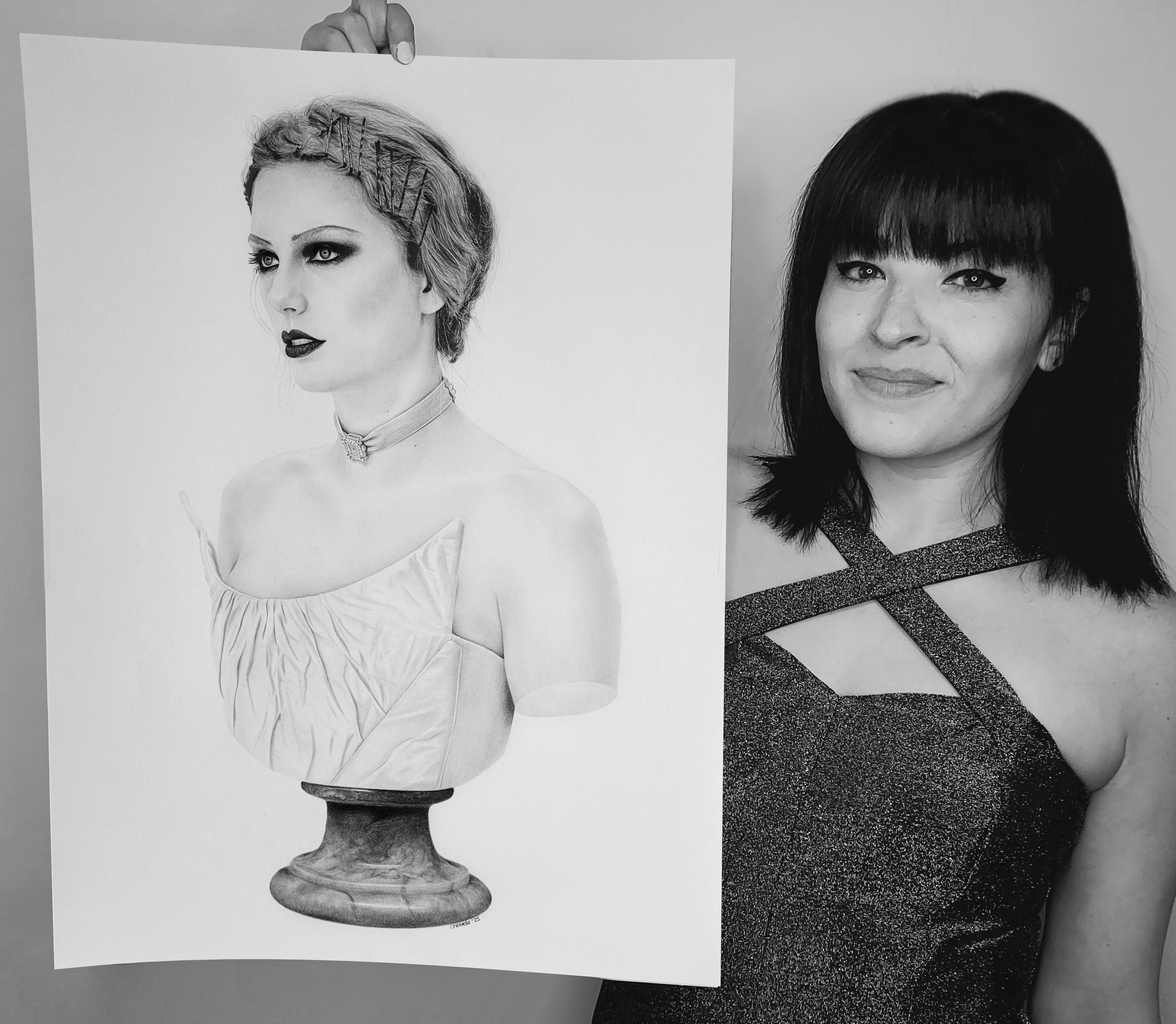 Original pencil drawing of Taylor Swift