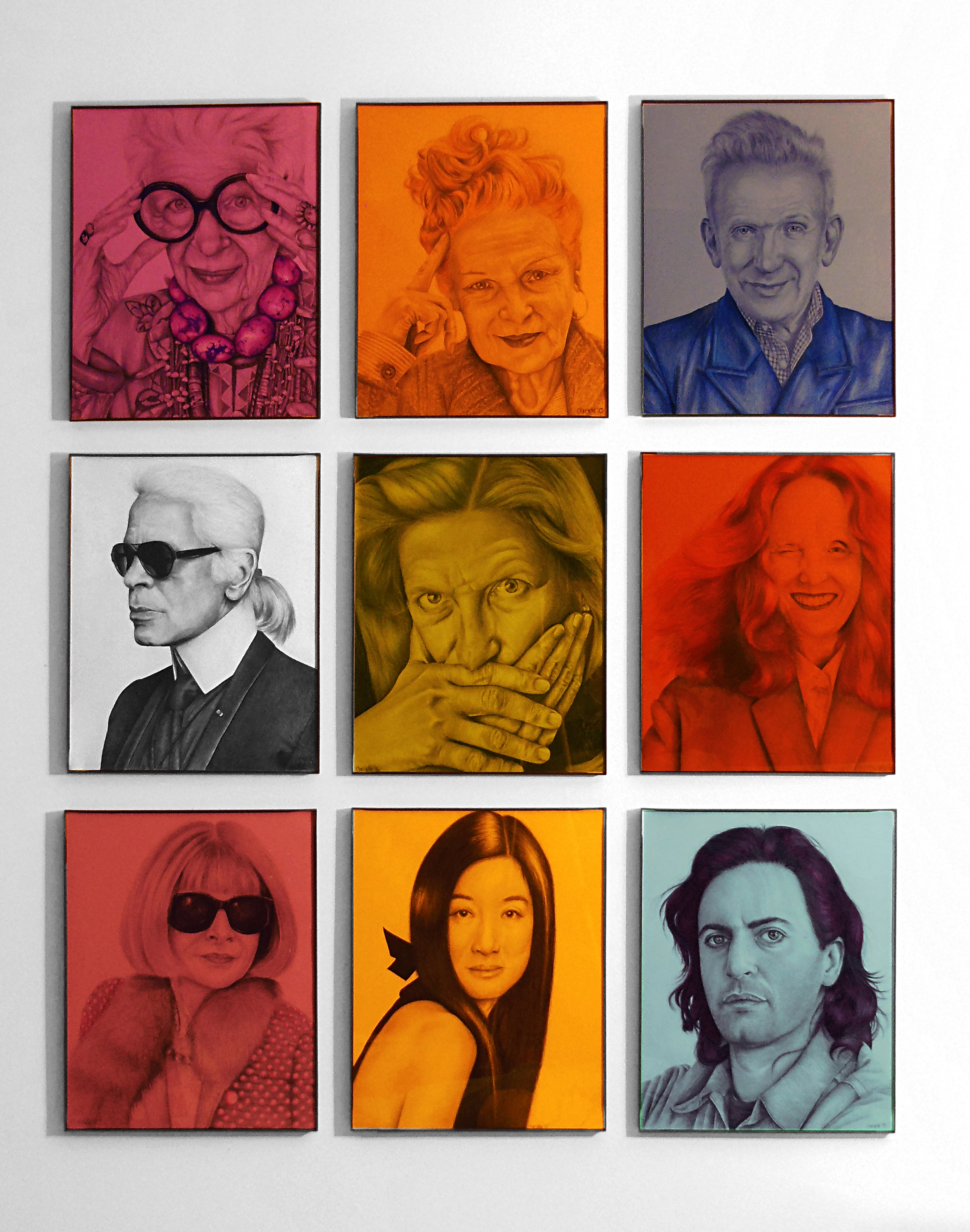 Fashion series - 9 portraits