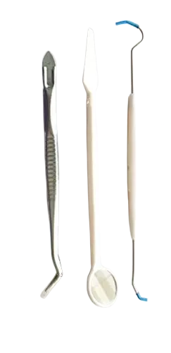 Disposable Dental Kit ( mirror + tweezer+ probe)
