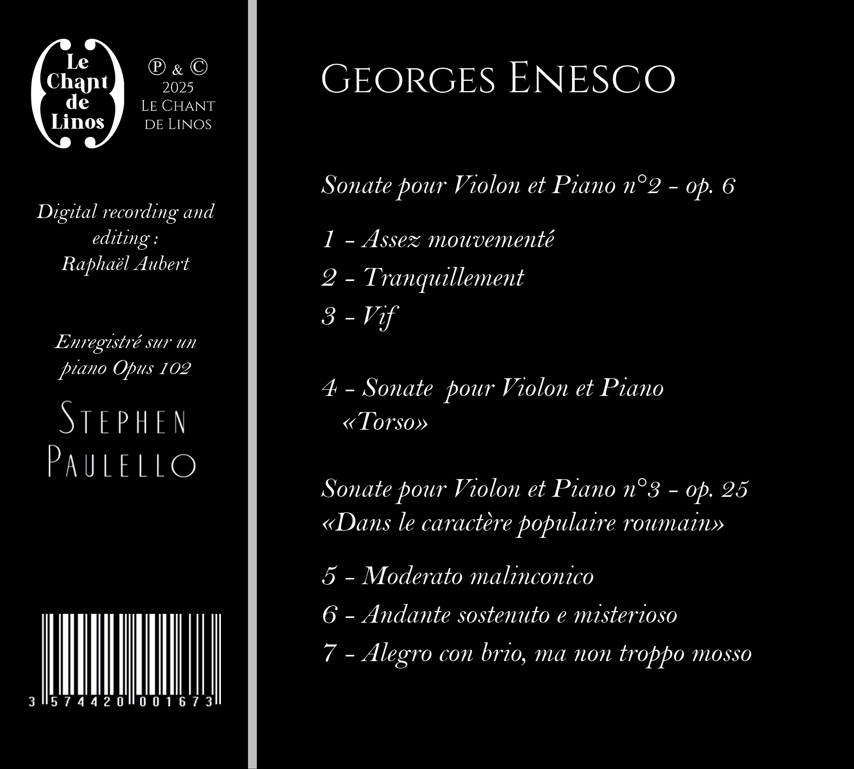 George Enesco - Sonates pour Violon et Piano