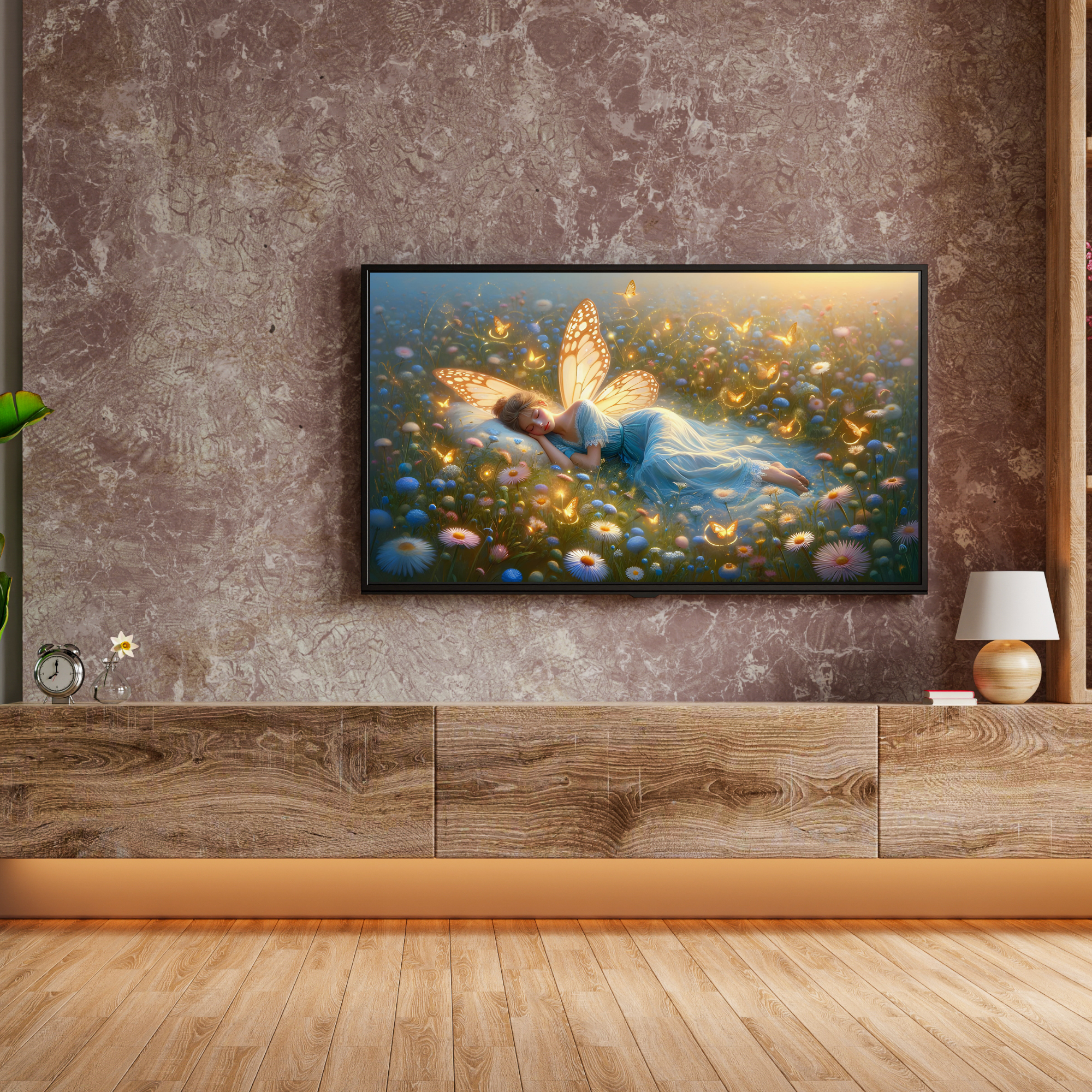 Paisaje De Ensueño Hada Mística 4K TV Art 