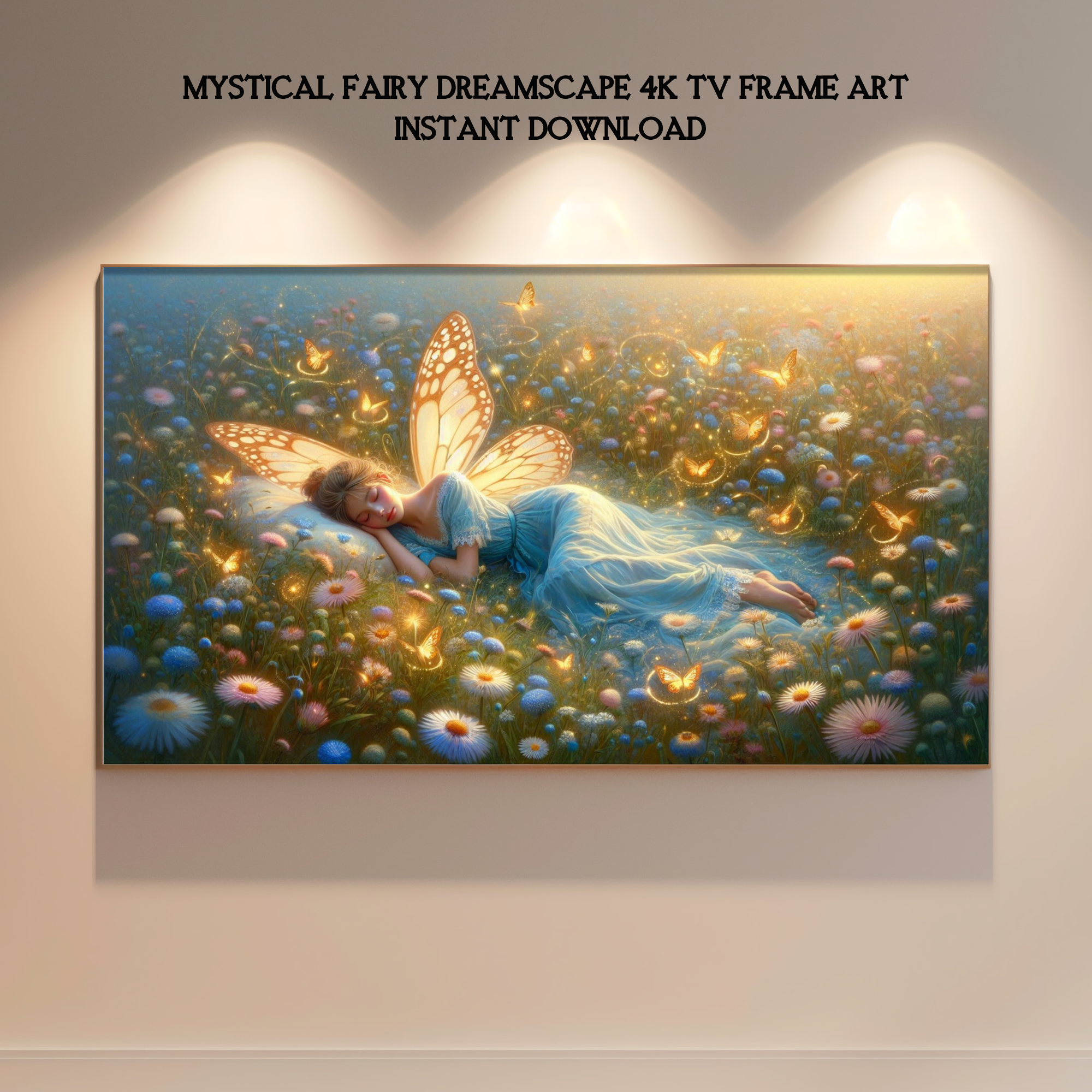 Paisaje De Ensueño Hada Mística 4K TV Art 