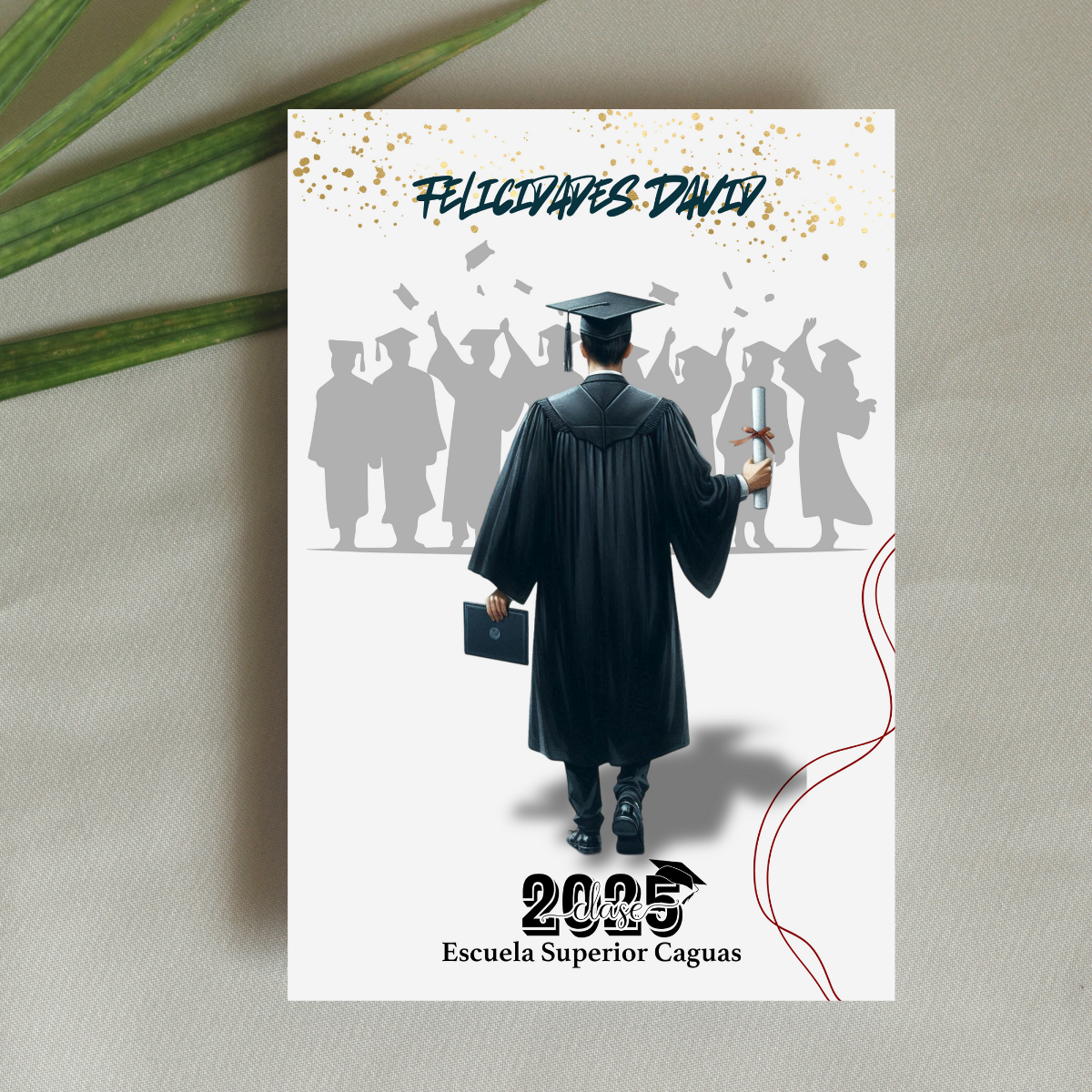 Tarjeta de graduación personalizada para Graduandos