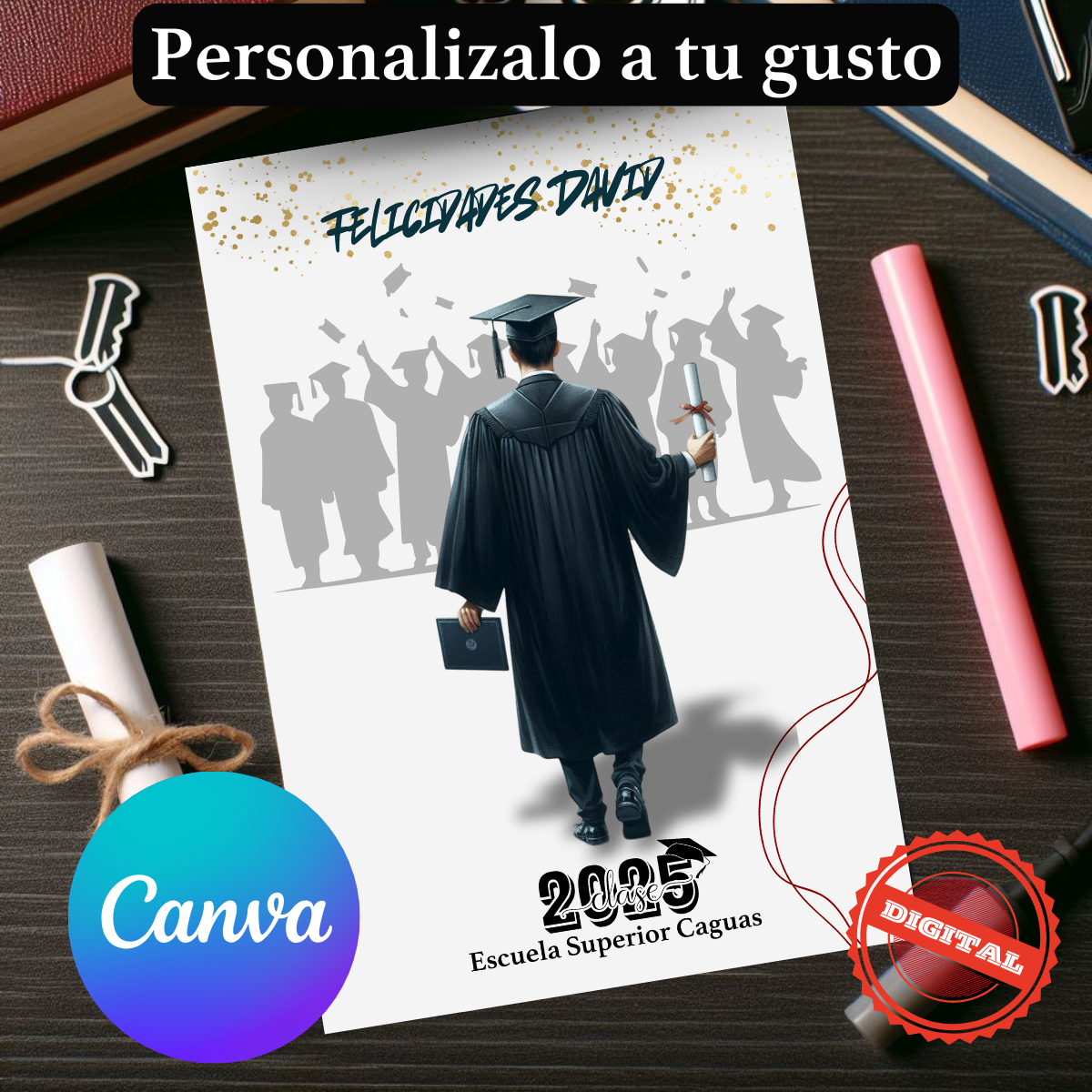 Tarjeta de graduación personalizada para Graduandos