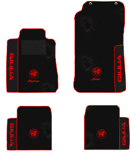 Tappetini Giulia - Sportline 4pz - Set 3