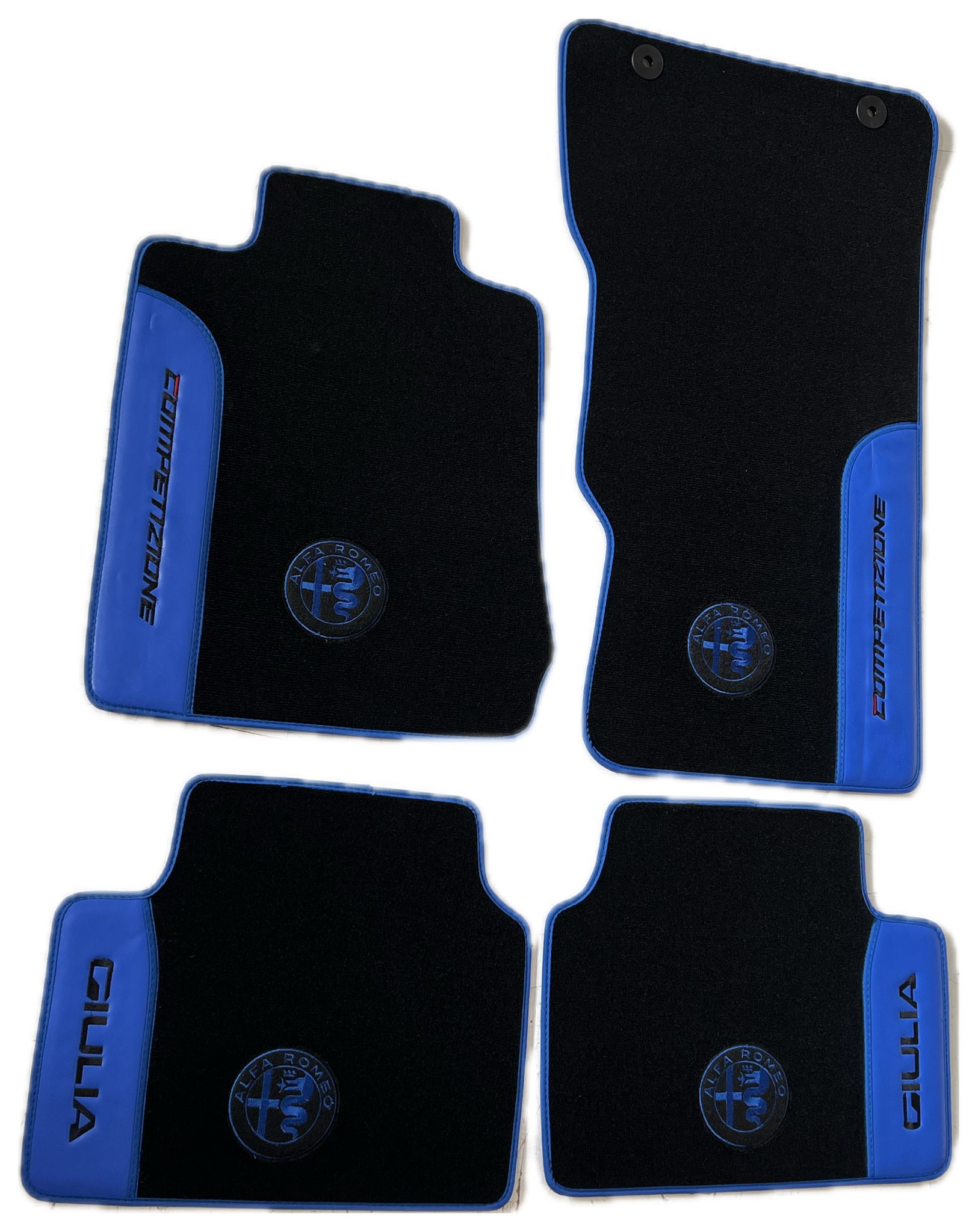 Tappetini Giulia - Sportline -  4pz - Set 1.1 - Logo Competizione