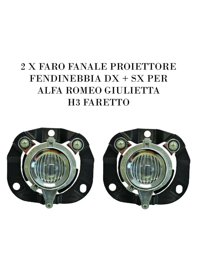 2 pz FARETTO FENDINEBBIA DX SX PER ALFA ROMEO GIULIETTA H3