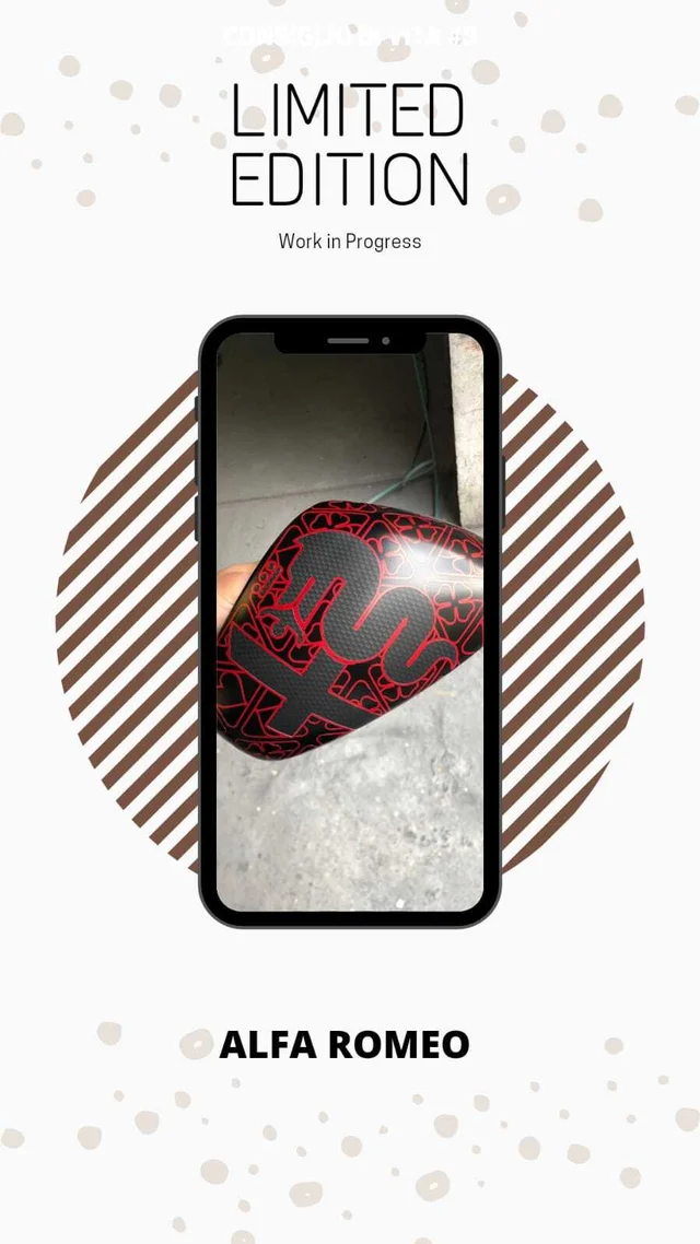 Alfa Romeo Custom Mirror Cover - CALOTTE SPECCHIETTI TRIBUTO LIVREA FORMULA1 RACING
