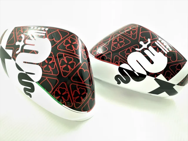 Alfa Romeo Custom Mirror Cover - CALOTTE TRIBUTO FORMULA 1 RACING