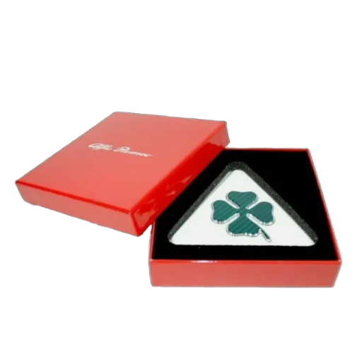 LOGHI BADGE EMBLEMA QUADRIFOGLIO VERDE