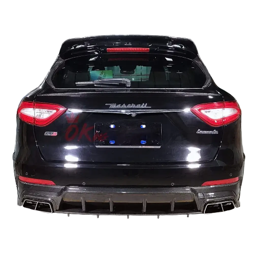 Diffusore posteriore in fibra di carbonio a secco Mansory Style per Maserati Levante 2016-2018