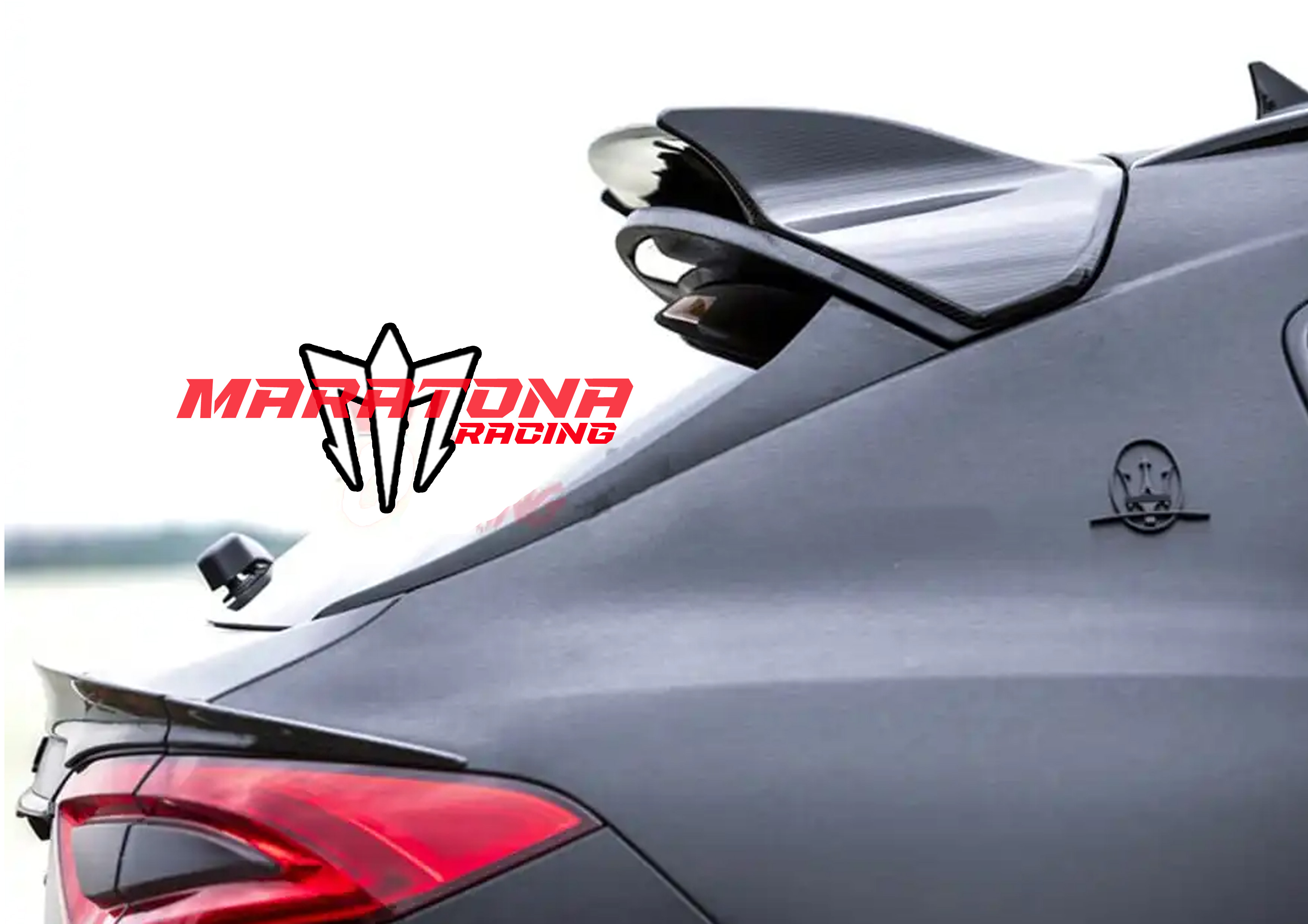 Spoiler posteriore in fibra di carbonio PakTechz Style per Maserati Levante 2016-2020