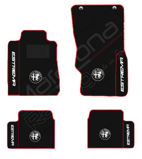 Tappetini Giulia - Sportline - 4pz - Set 8 Estrema