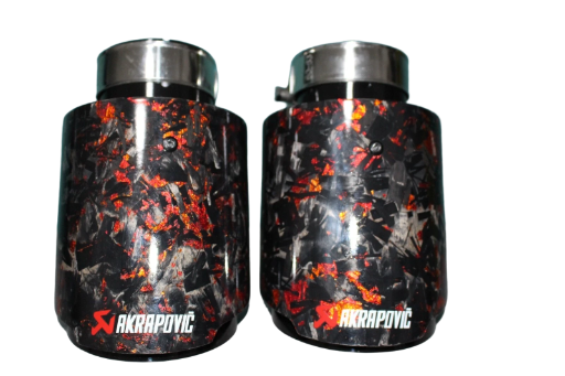 FORGIATO RED GLOSSY BLACK
