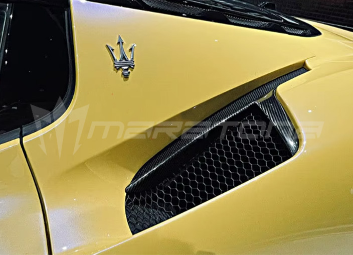 For Maserati MC20 Carbon Fiber Rear Side Air Intake Trim