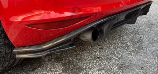 Diffusore posteriore carbonio golf 7