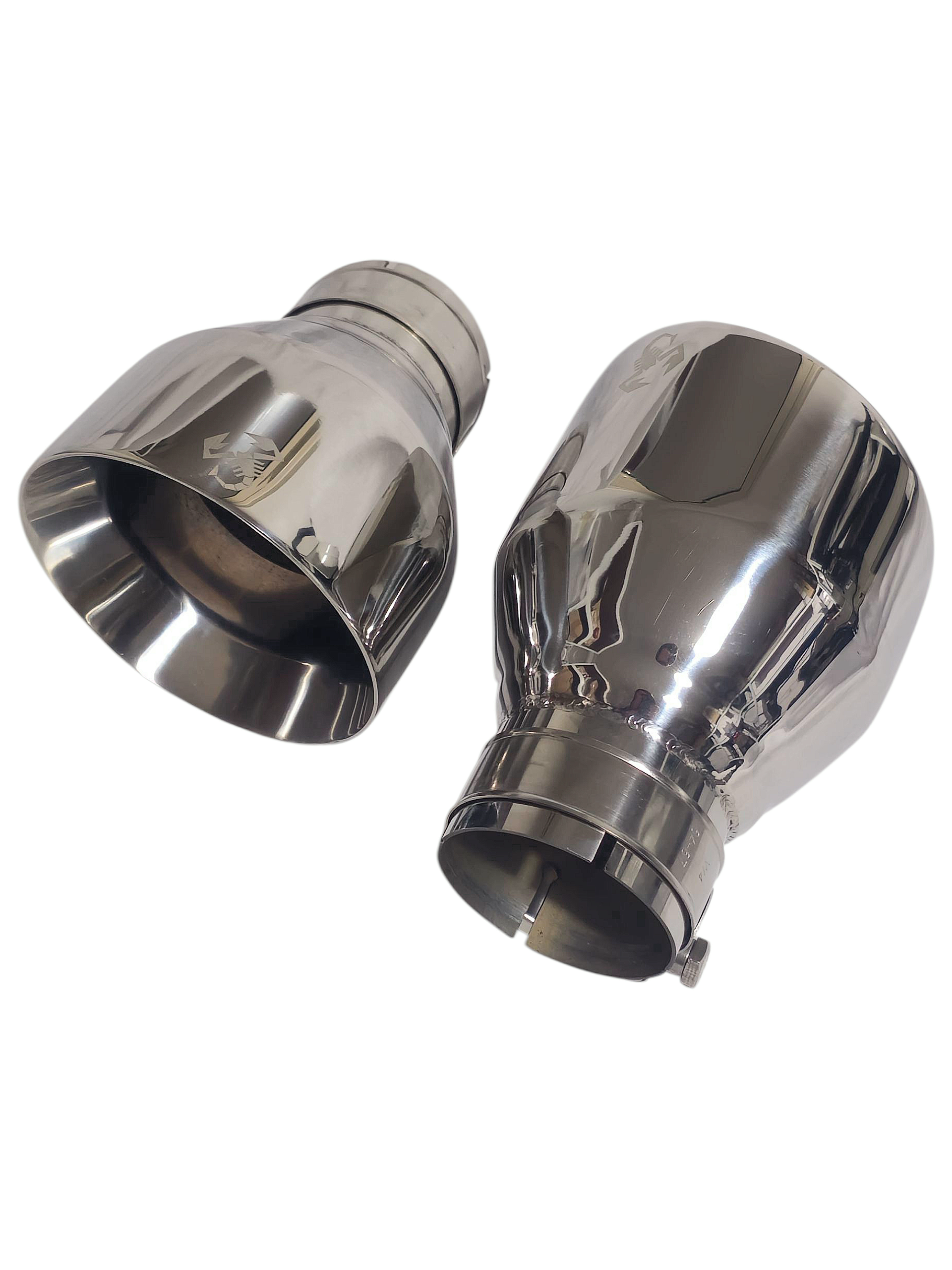 Coppia terminali acciaio inox ABARTH