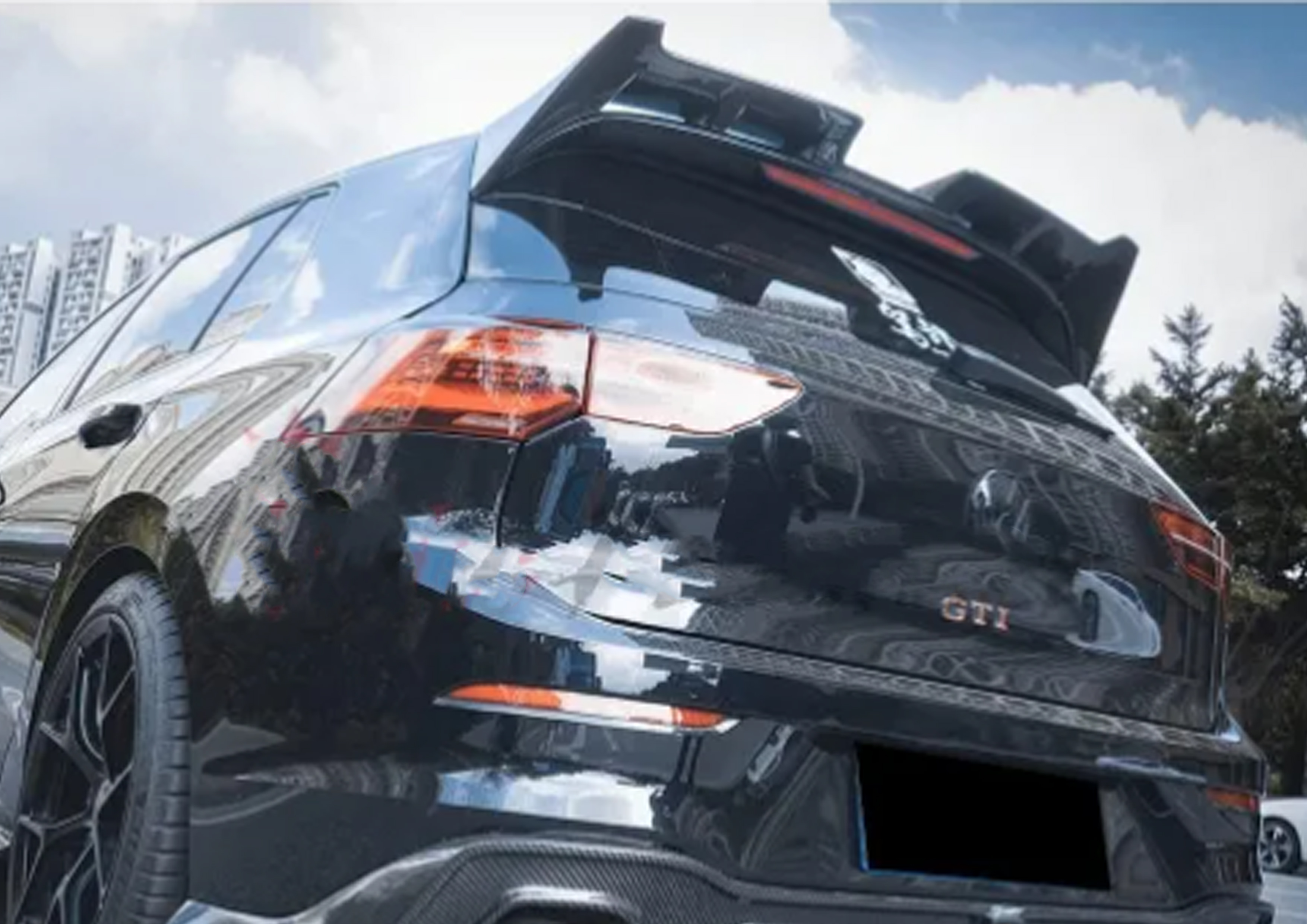 Spoiler posteriore VW Golf MK8 GTI 2021-2025