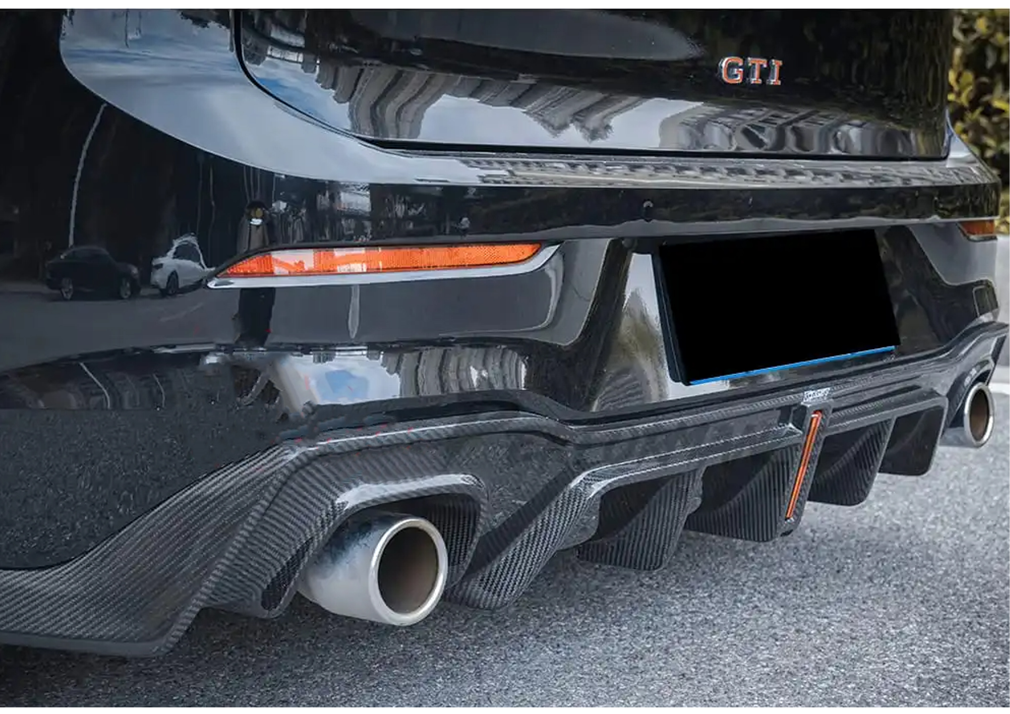 Rear Diffuser VW Golf MK8 GTI 2021-2025