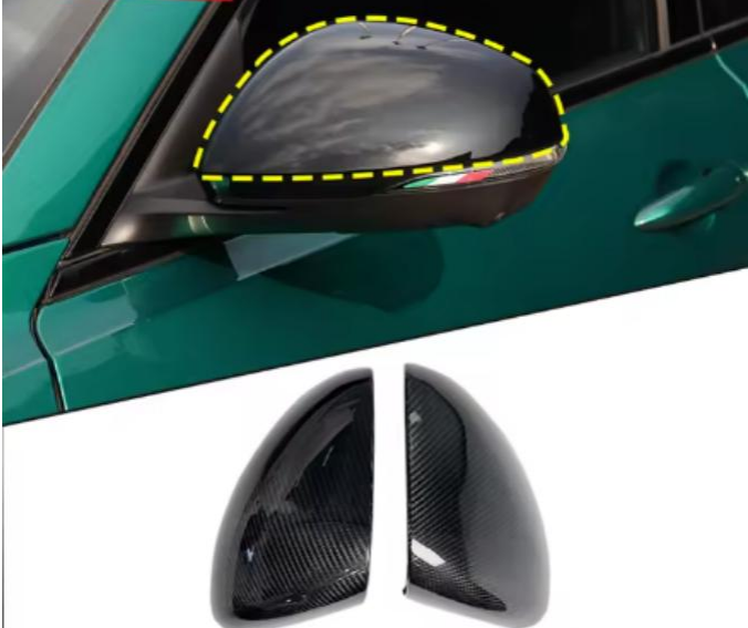 Cover in carbonio calotte specchietti 