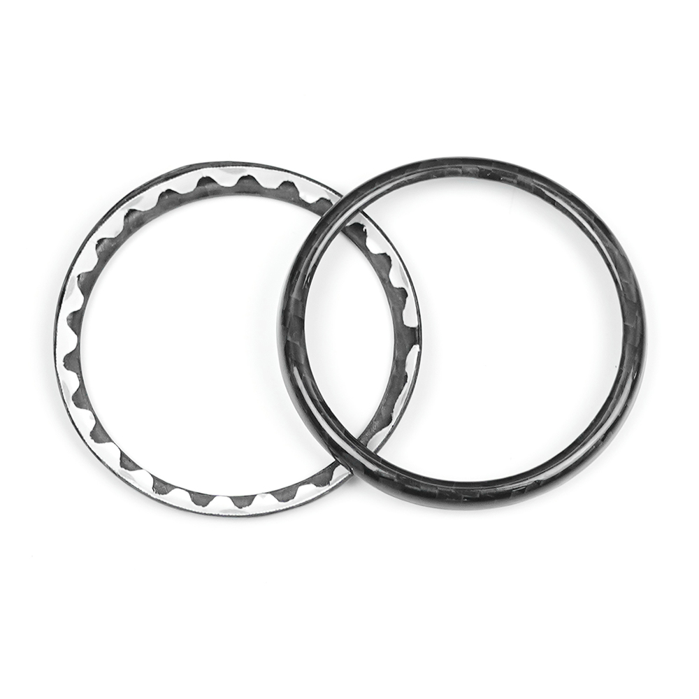 Carbon Fiber Steering Wheel Trim - 2 pezzi