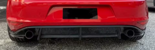 Diffusore posteriore carbonio golf 7