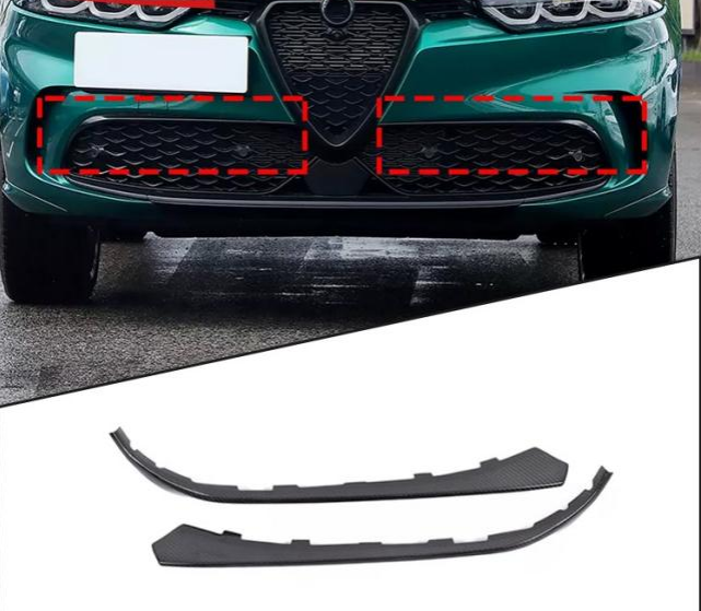 Carbon Fiber Front Bumper Canards Lip Splitter