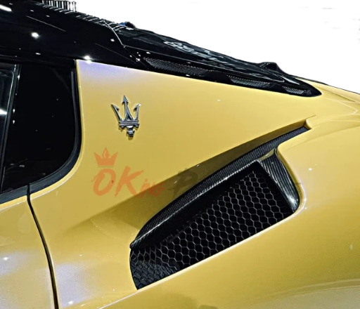 For Maserati MC20 Carbon Fiber Rear Side Air Intake Trim