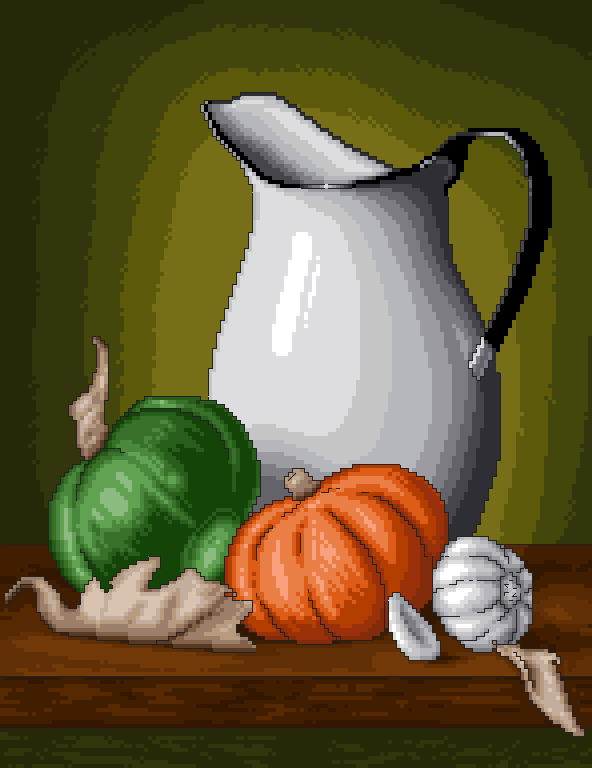 Bodegón con calabazas